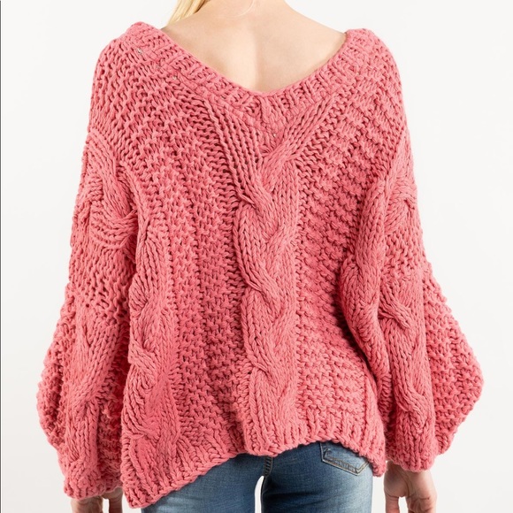 Onassis Hand-Made BubbleGum Sweater - Picture 6 of 7